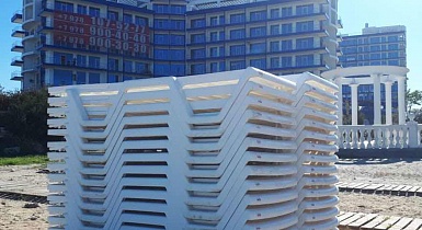 Шезлонги для пляжа 4VILLA в SPA отеле Аквамарин Шезлонги для пляжа 4VILLA в SPA отеле Аквамарин